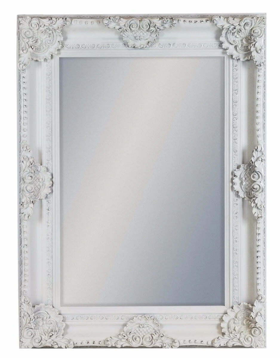 large decorative white mirror, edinburgh, scotland