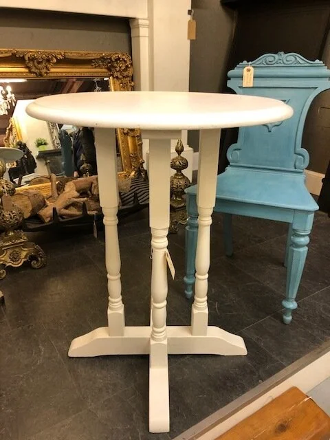 19th century victorian occasional white table at Holyrood Salvage EH16 4AP