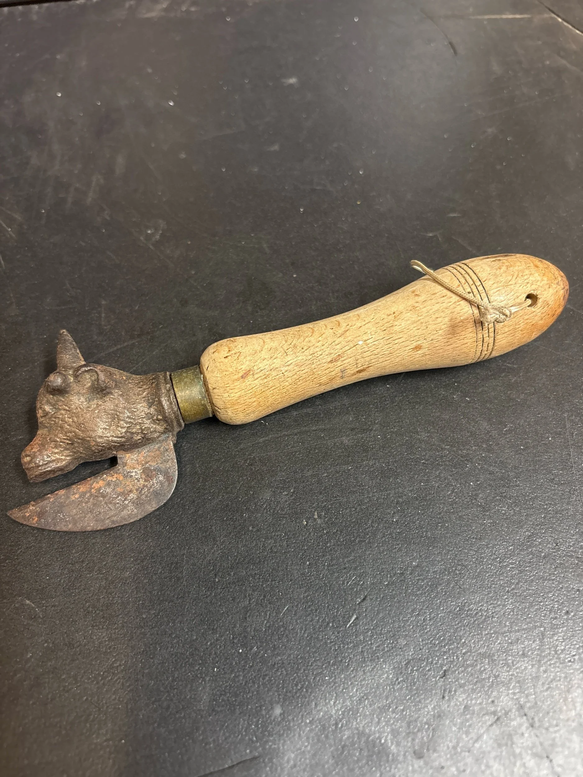 Victorian (possibly) 1890 - 1910 tin opener from our Edinburgh Salvage yard