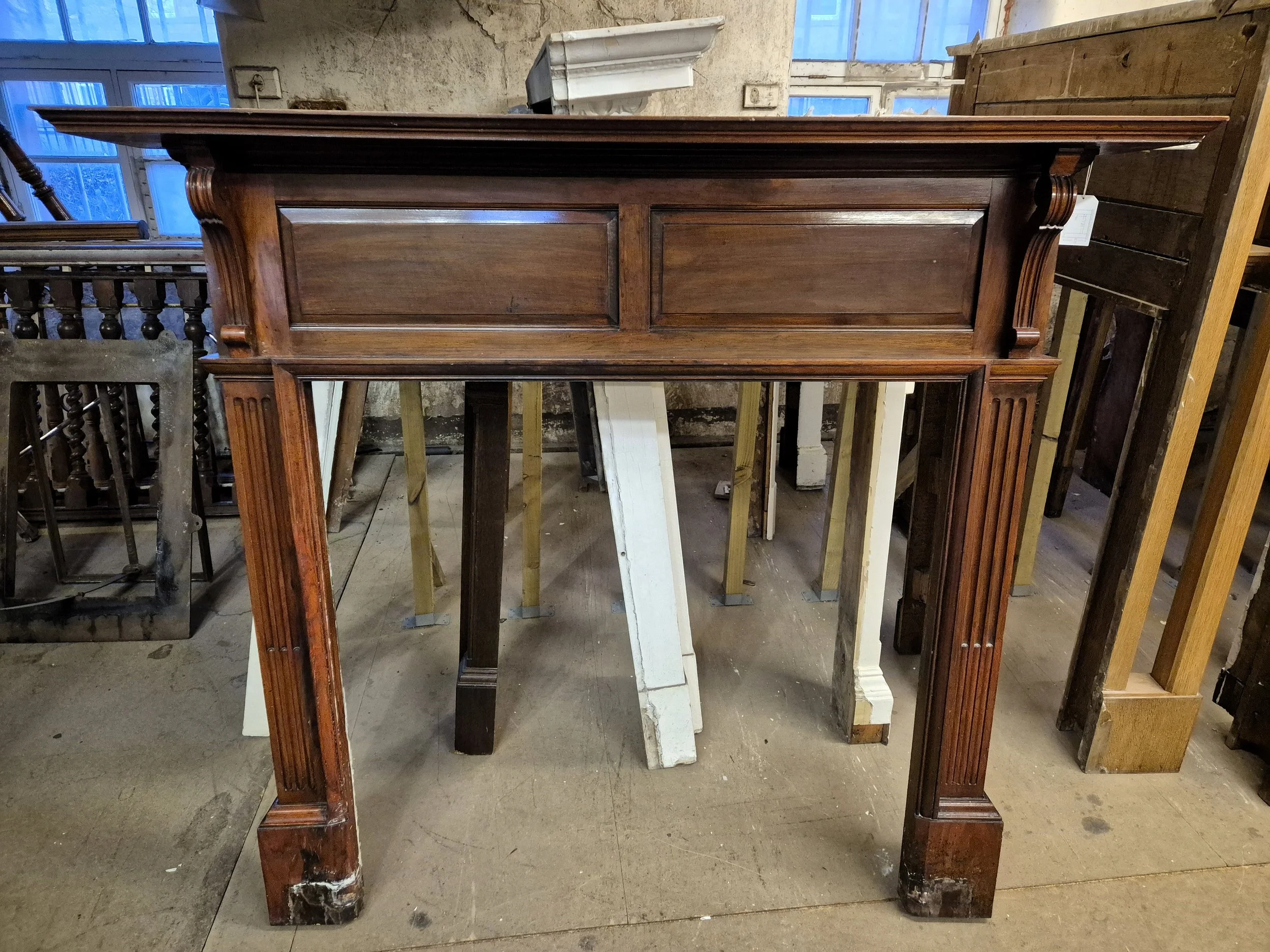 Mahogany mantel 0974