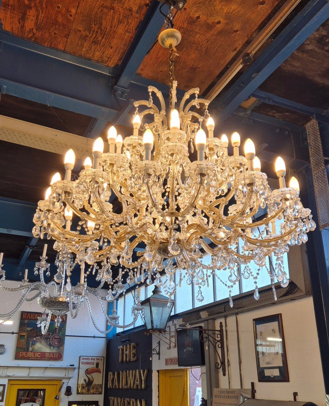 Pair of Monumental Marie-Thérèse Crystal Chandeliers K121