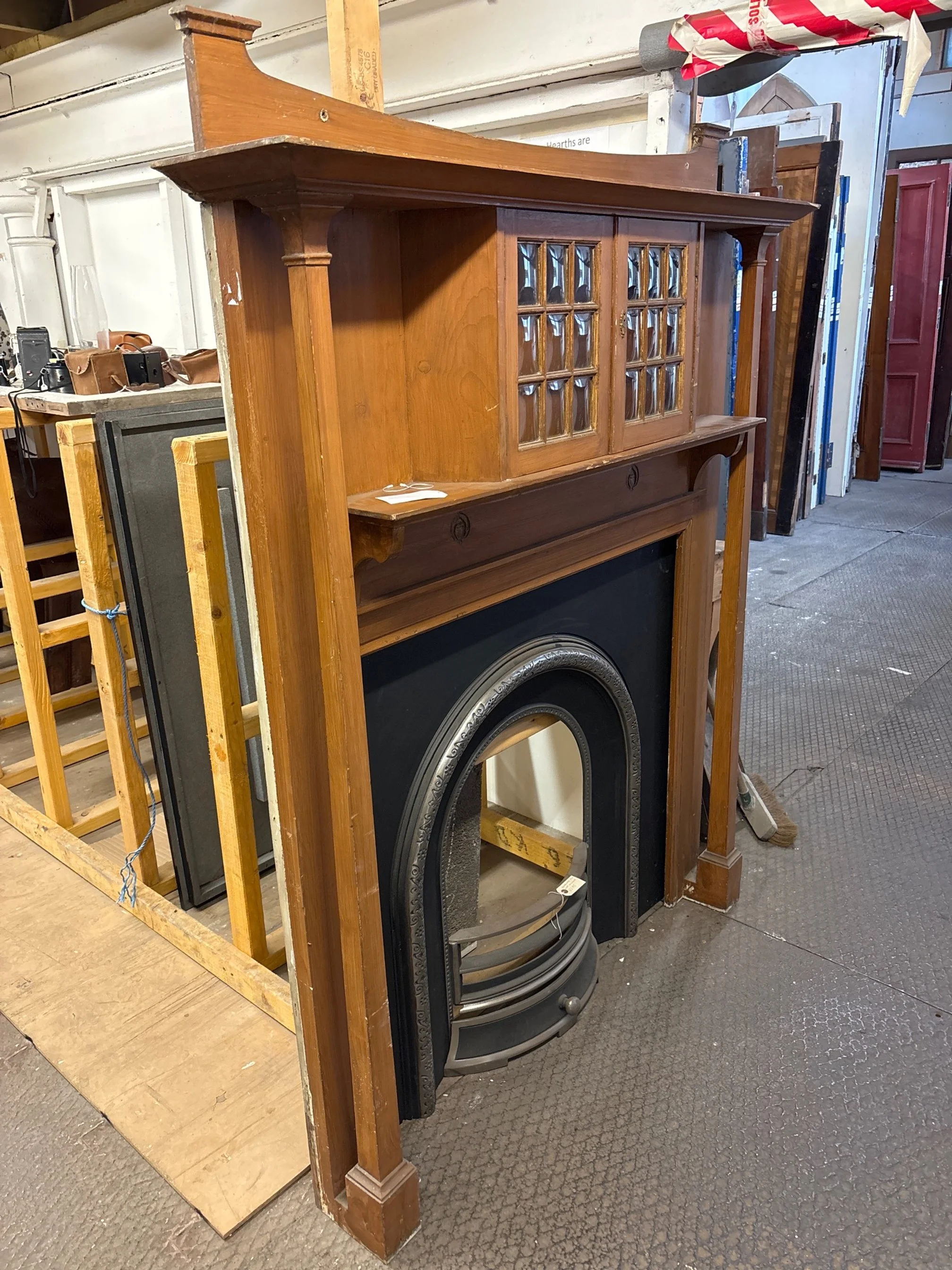 pine mantel from Holyrood salvage in Edinburgh