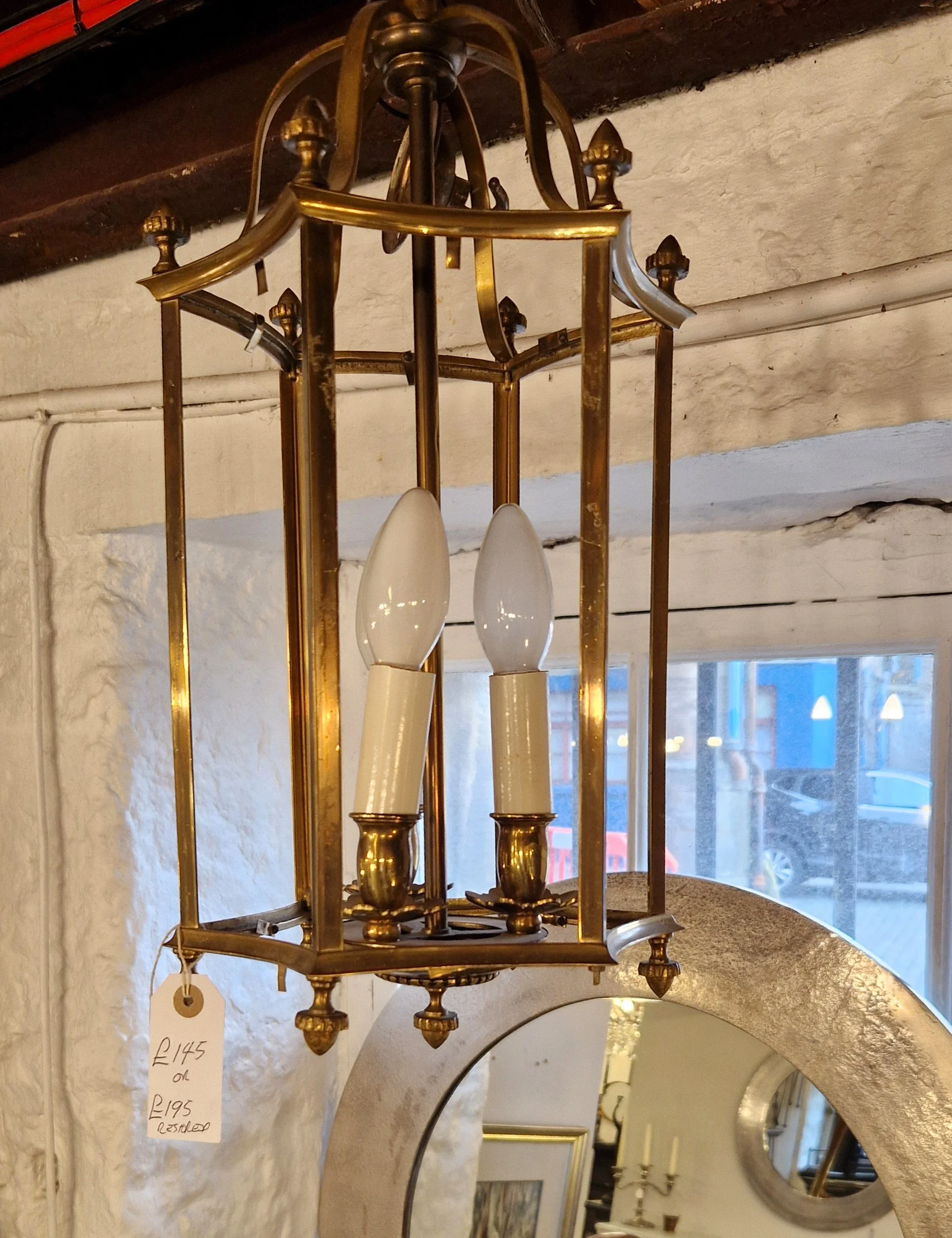 Brass lantern from Holyrood salvage in Edinburgh