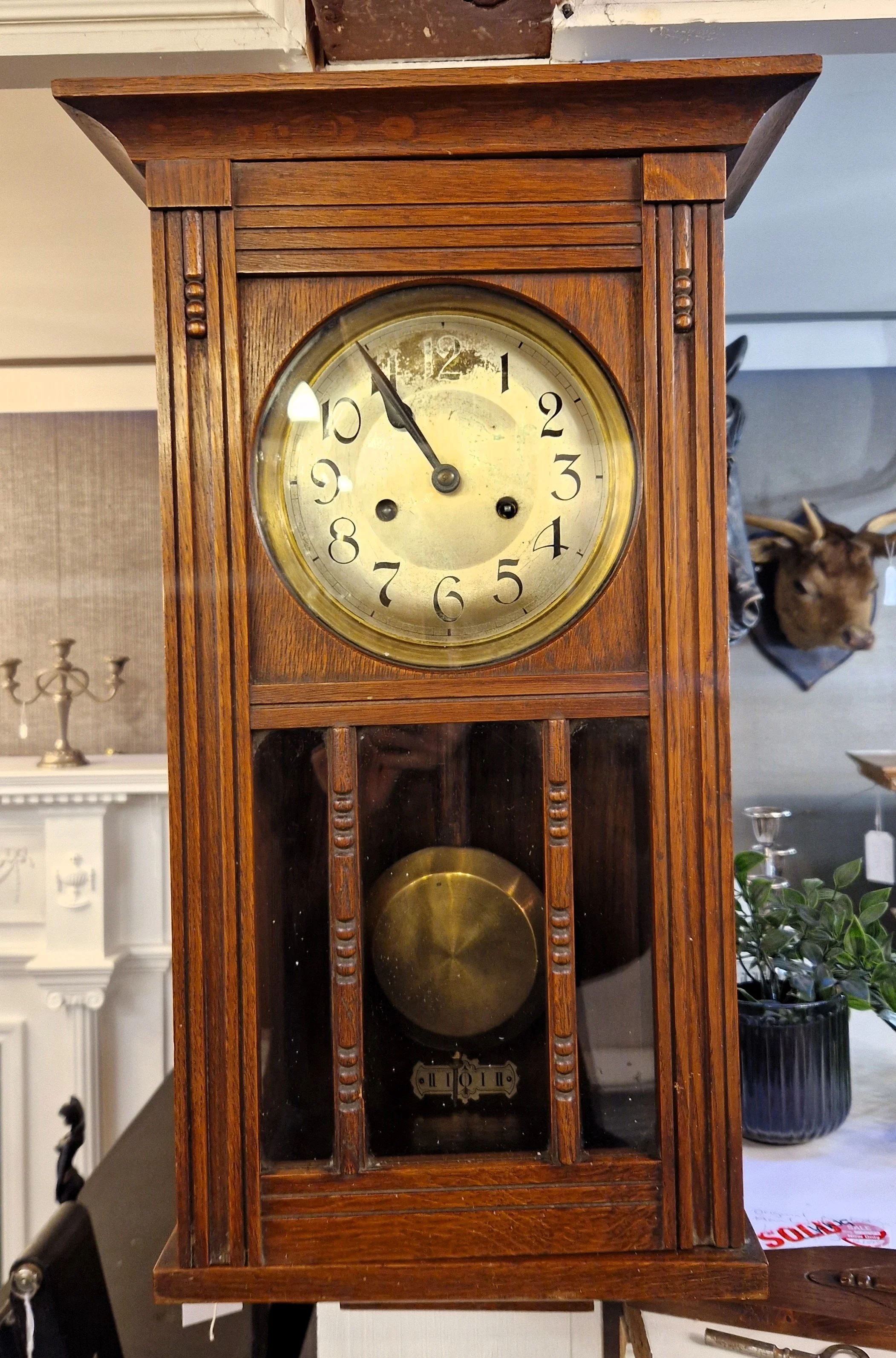 German wall clock from Holyrood salvage