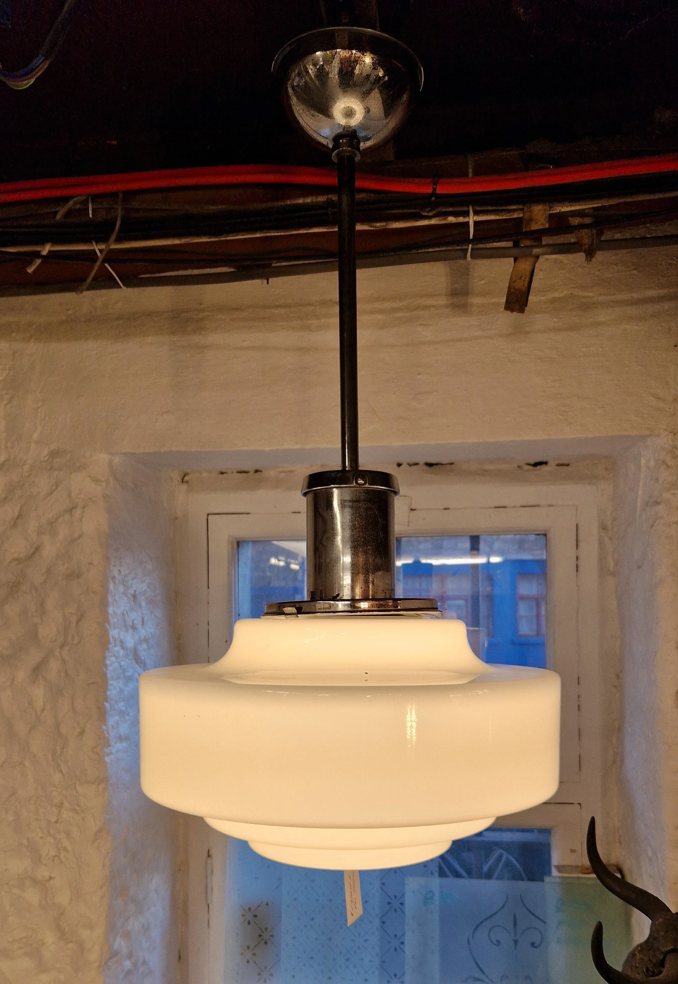 Old school light from Holyrood Salvage in Edinburgh