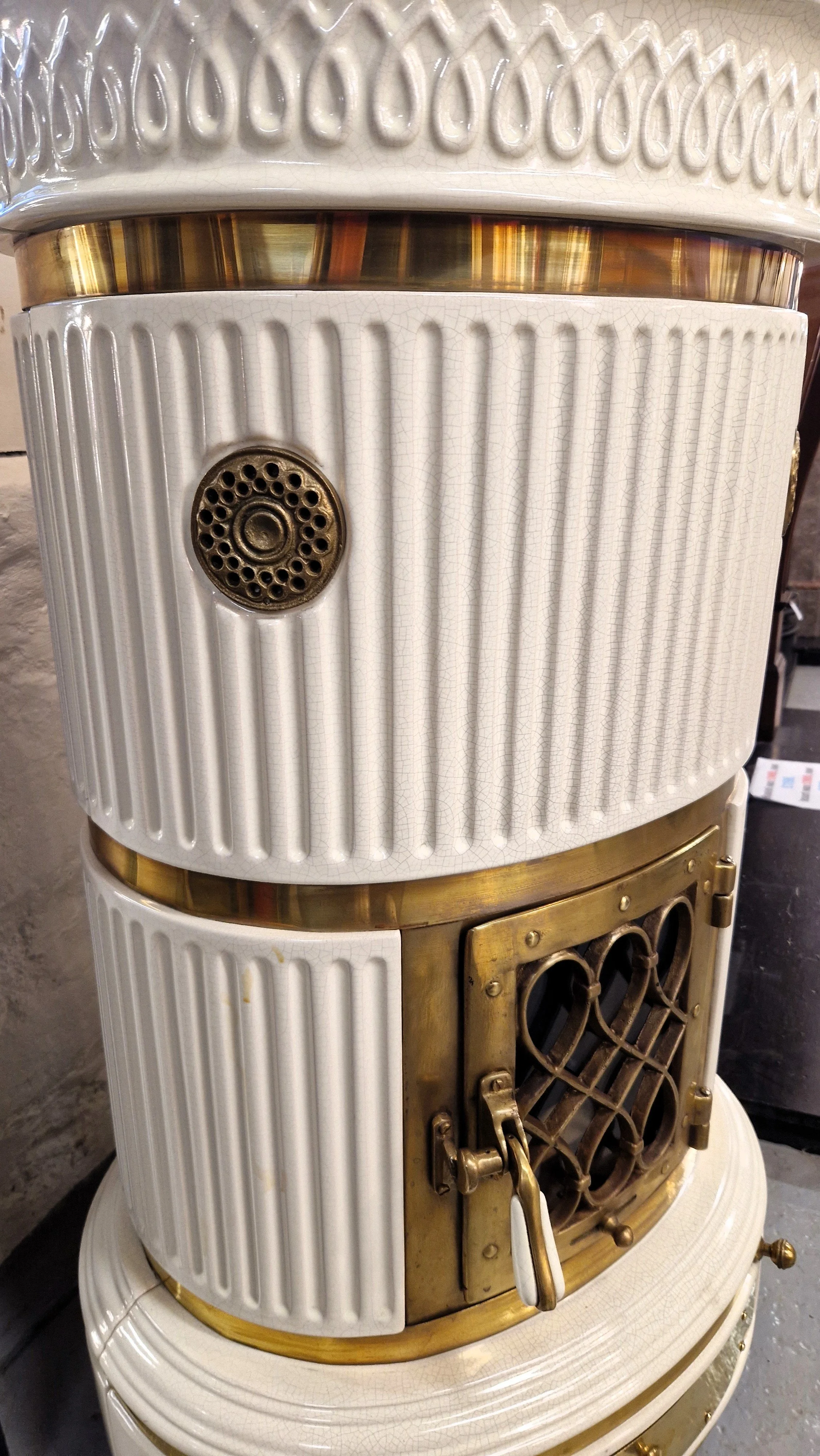 European cast iron stove