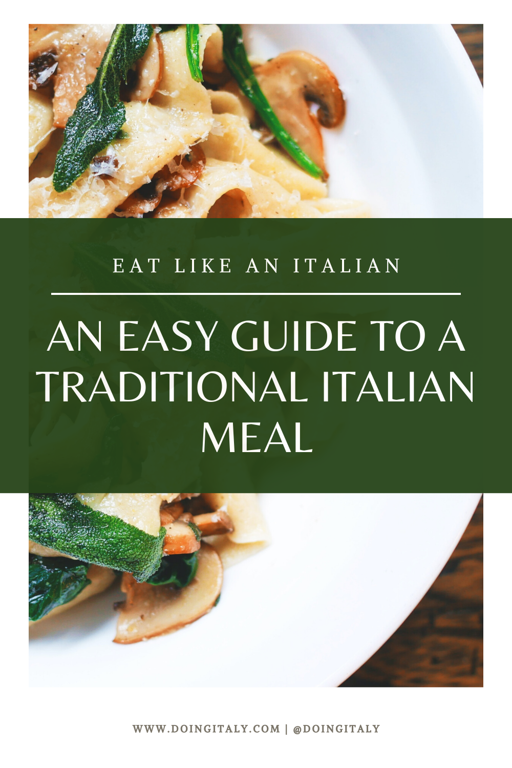 Eat like an Italian