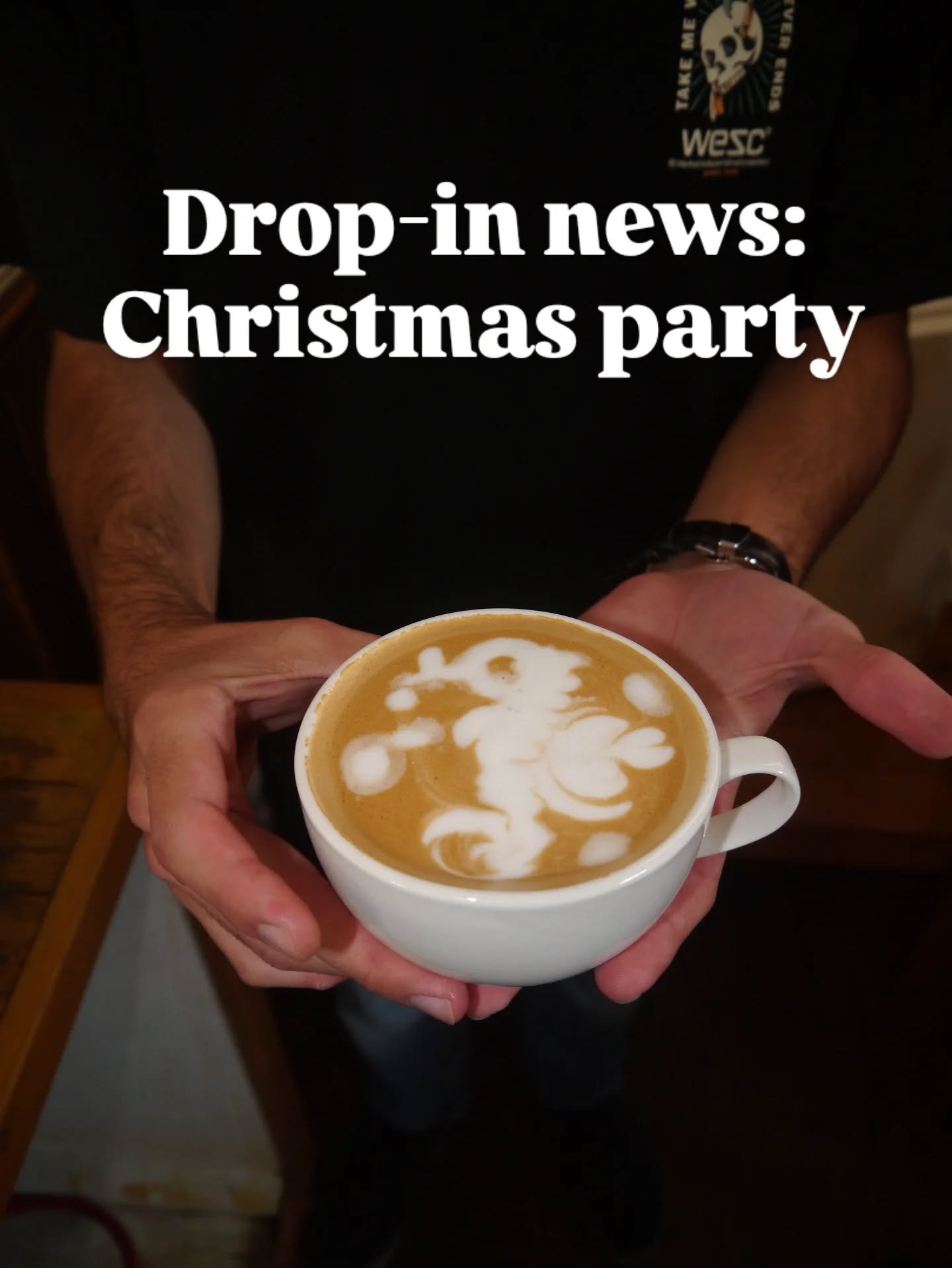 Hey Team, 

It's been a great year and as usual we're going to end it with our drop-in Christmas party 🥳

The last drop-in of the year will be on the 16th of December and it'll be a fun one! 

Make sure to wear your best Christmas jumper 🎄 

See yo