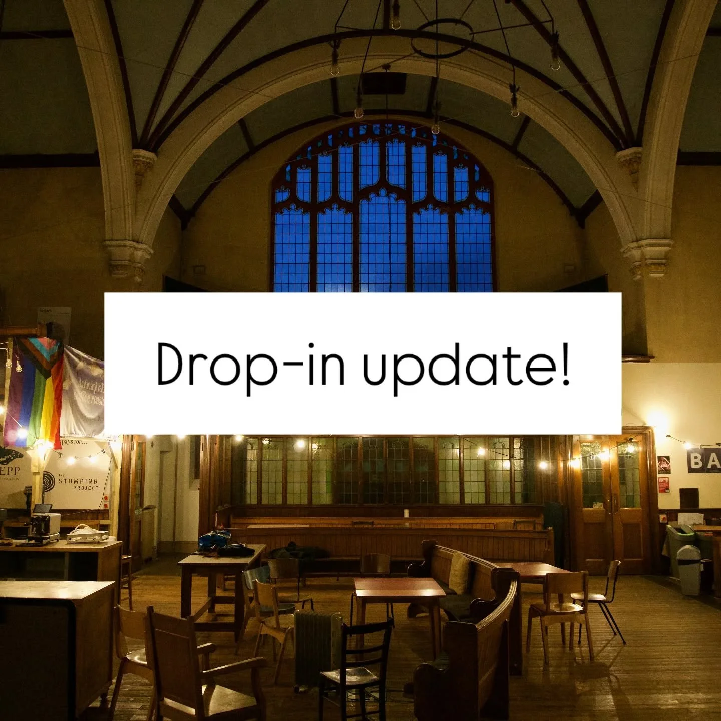 Hey Team, 

We have a couple of drop-in announcements to make:

Unfortunately we are pressing pause on the Bloom Thursday drop-ins for the foreseeable future. They opened when Tara was working more days at PB, and we&rsquo;ve tried to keep them runni