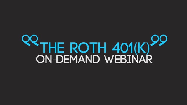 Introduction to the Roth 401(k) (Copy)