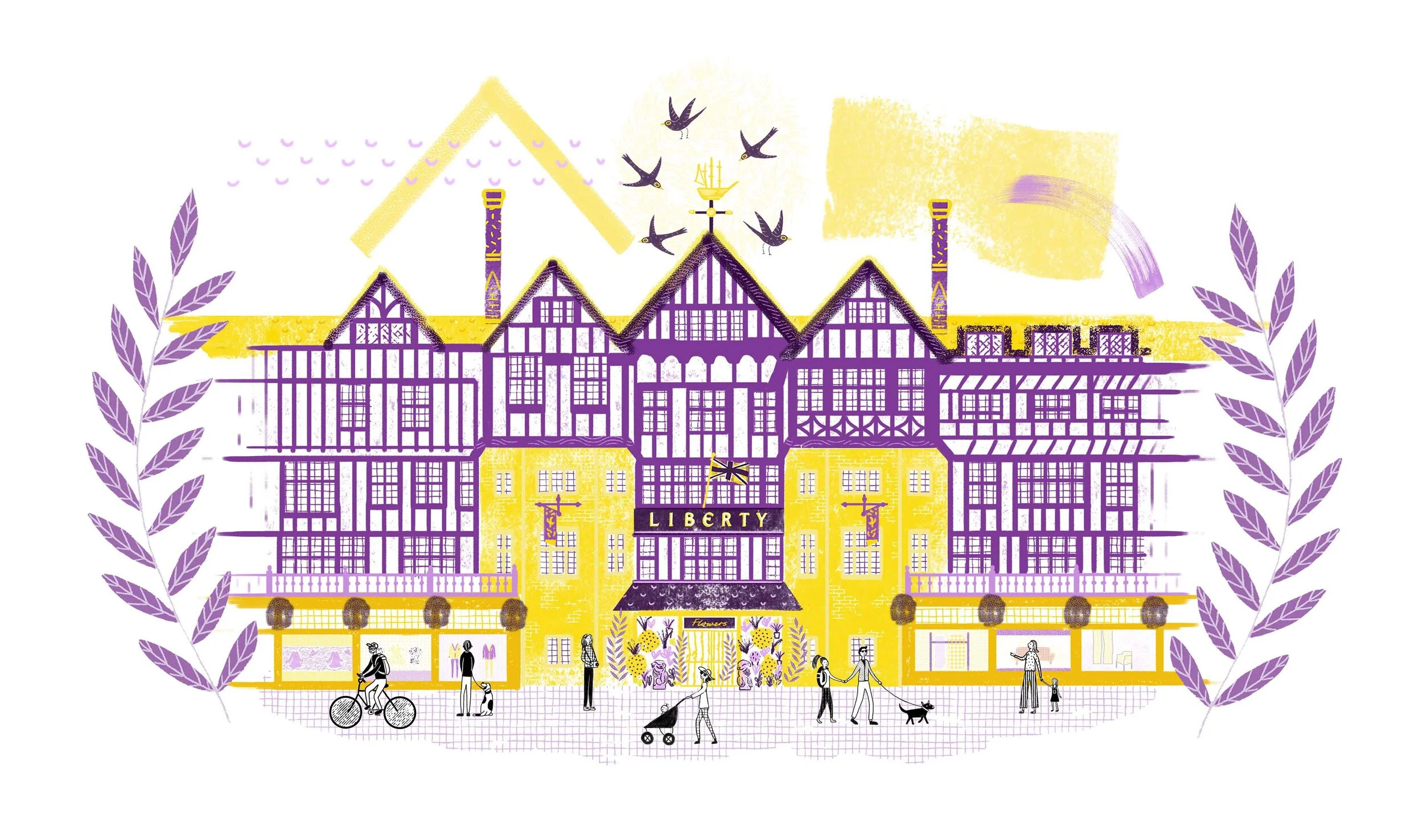 Liberty London Illustration