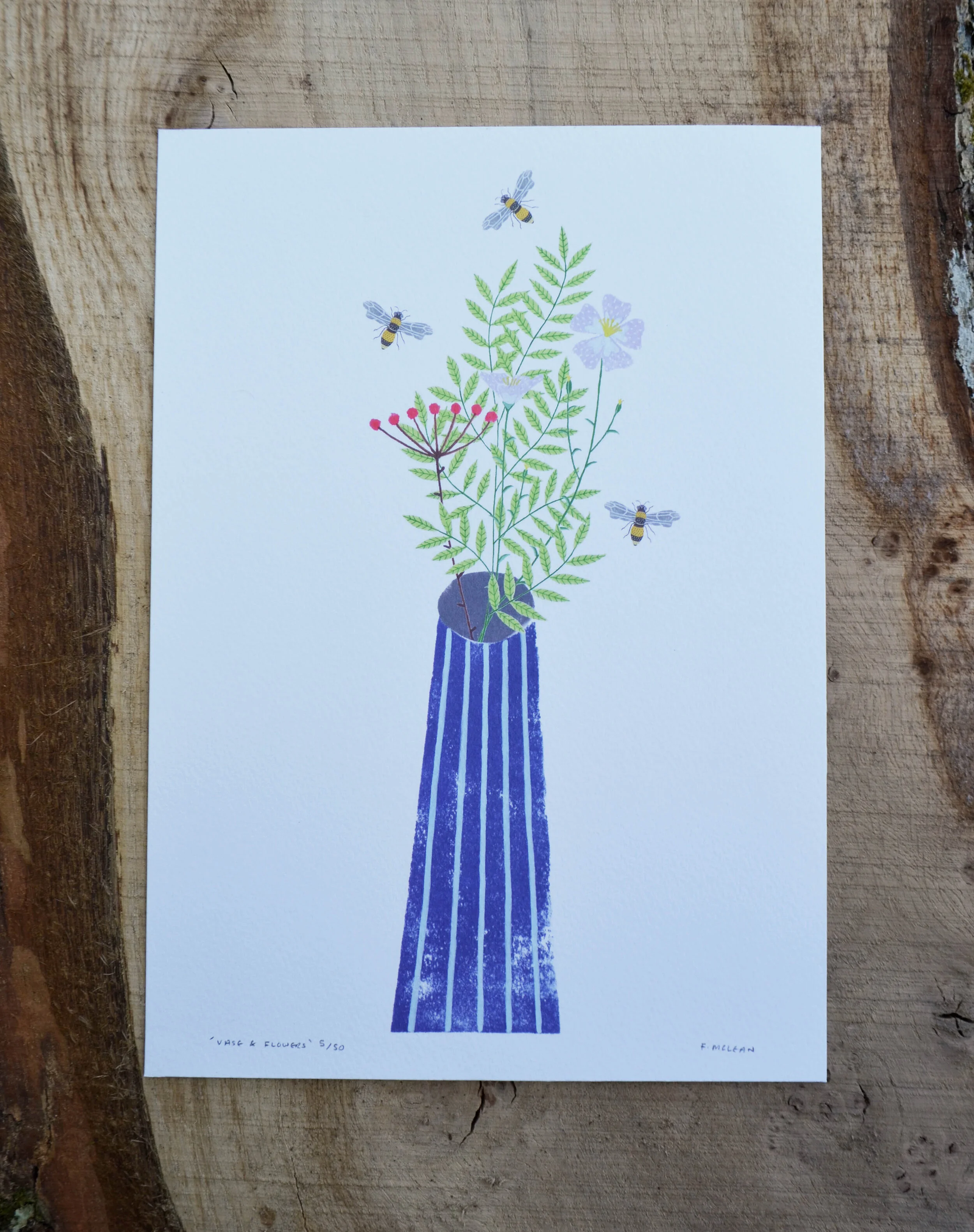 Vase&Flowers with bees print.jpg