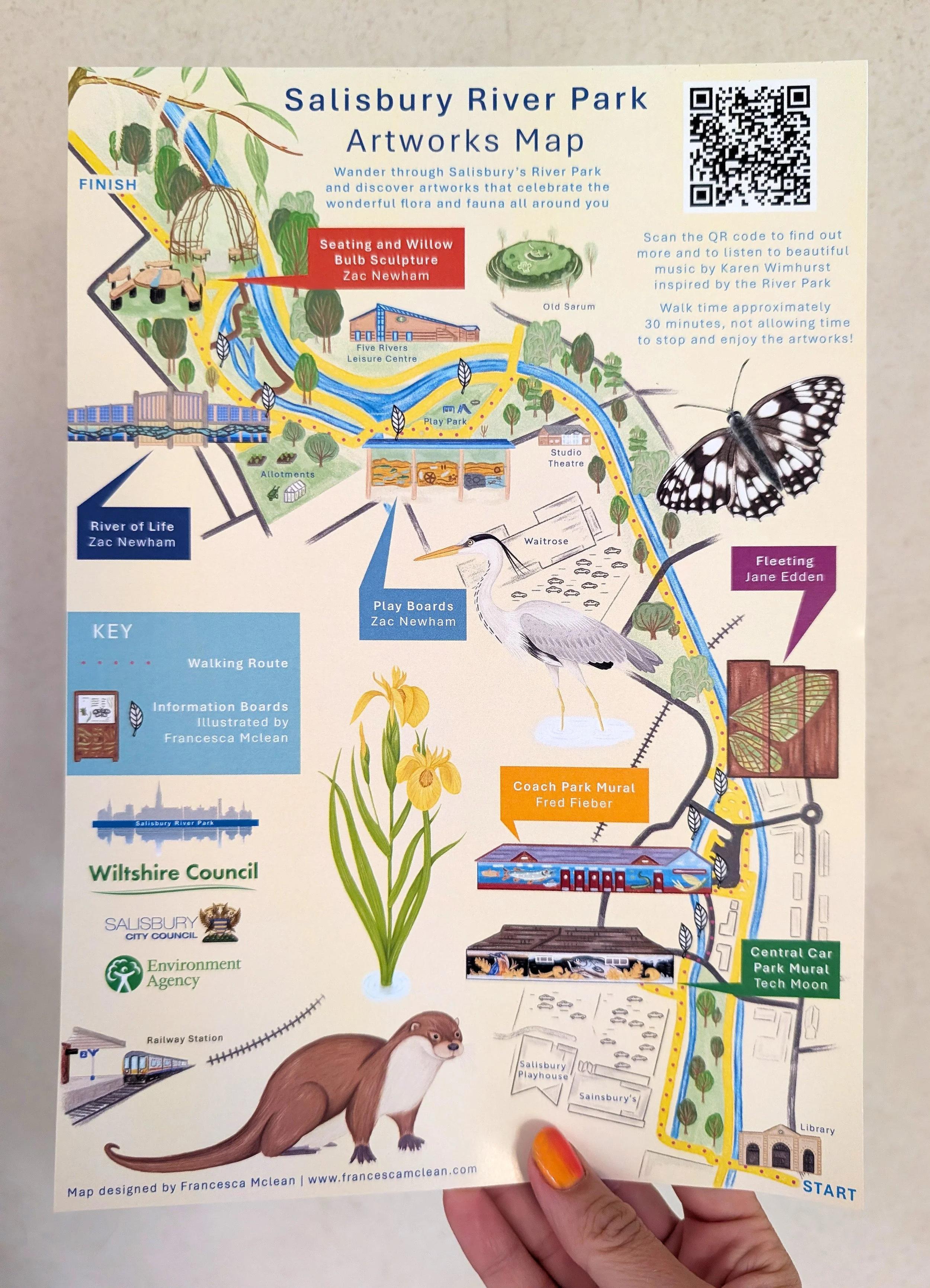 Salisbury River Park Artworks Map