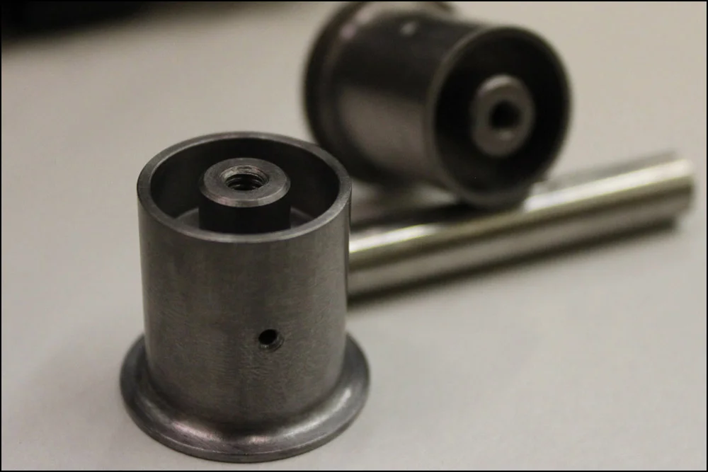 High-Precision milling, drilling and threading on Tantalum components.