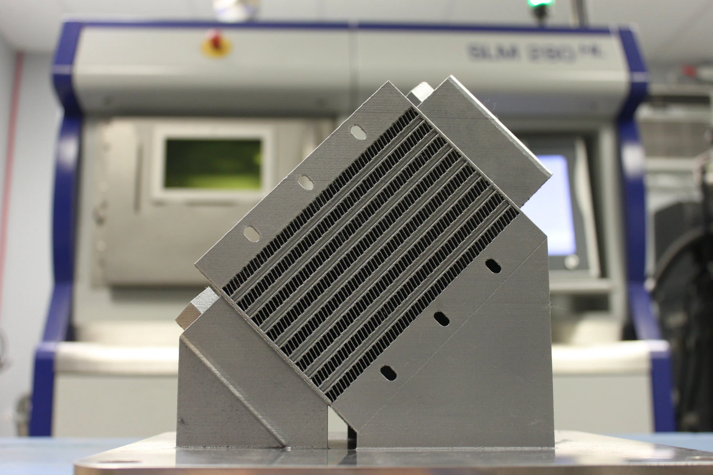 A Metal 3D Printed Heat Exchanger, manufactured at Imperial's Columbia, NJ headquarters. This project was a collaboration with Penn State's CIMP-3D facility.