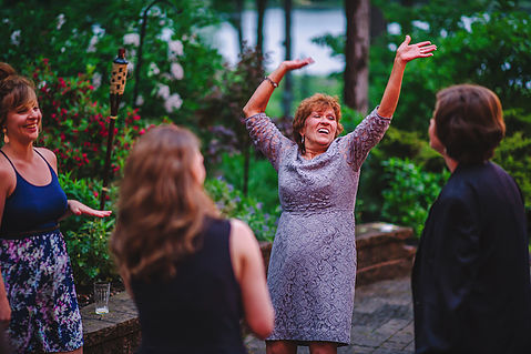 My mother-in law rocking her classic dance moves. 