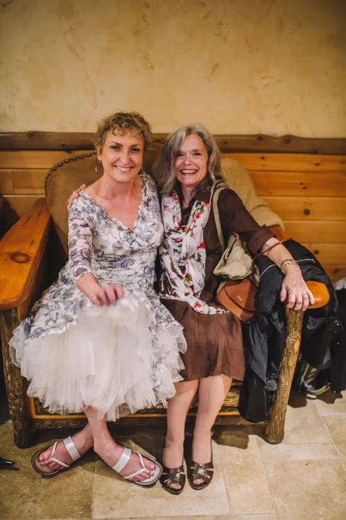  Left to right: My mom, mom's best friend lovin' life!