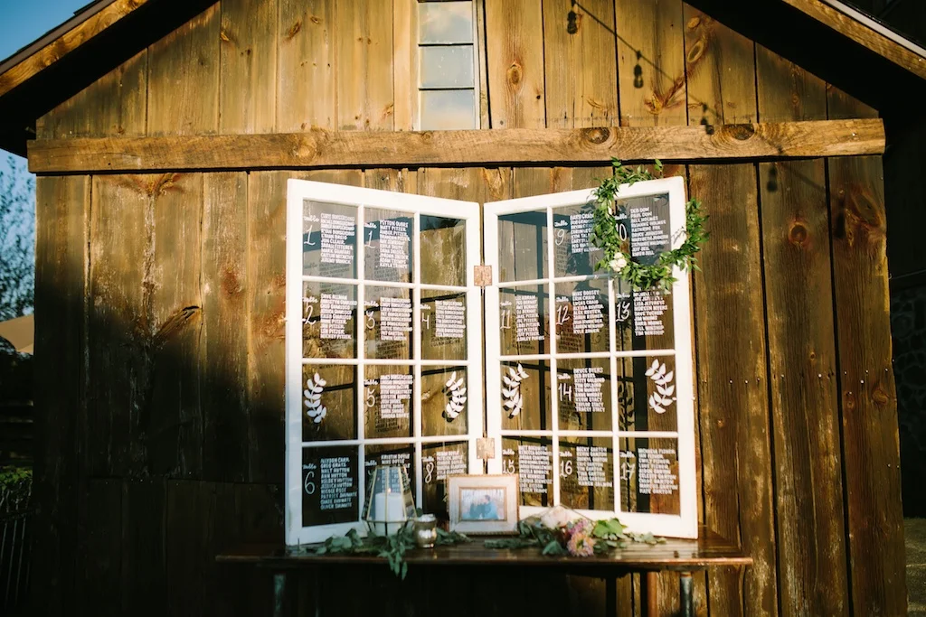 Window Table Seating Chart, Photo by Nicole Haley Photo
