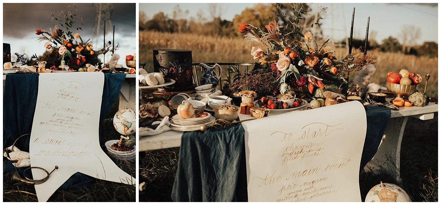 Michigan Calligrapher, Ann Arbor Calligrapher, Cornman Farms Wedding