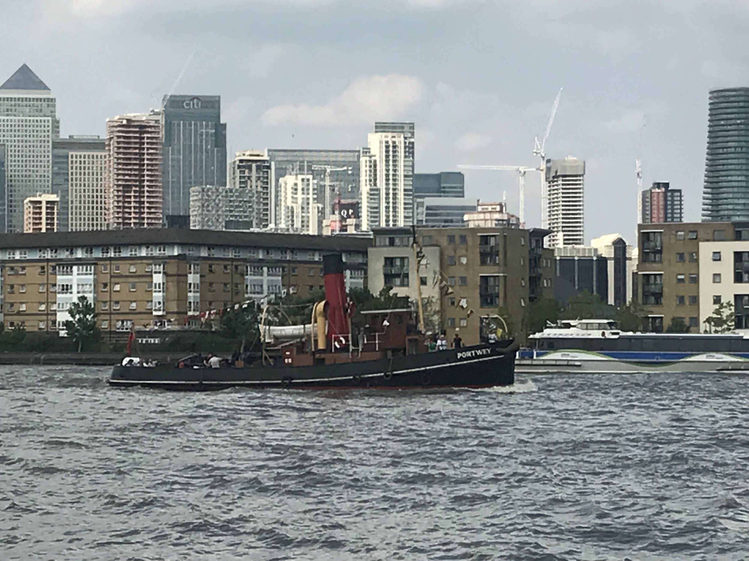 Canary Wharf from Across the Thames