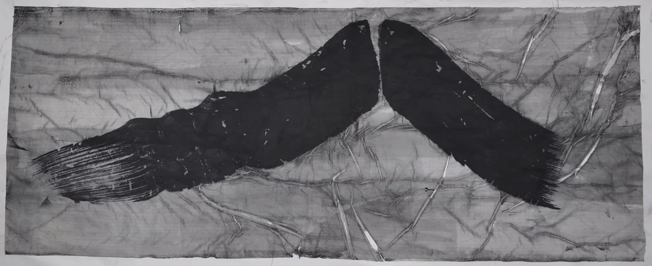 Rod McIntosh_A Pause Towards The Summit_2015_Indian ink on mulberry paper, rice starch paste & charcoal dust, mounted onto Fabriano cartridge (200gsm)_250x106x6cm_£3650.jpeg