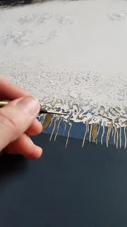 Rachel Newton Working In Her Studio