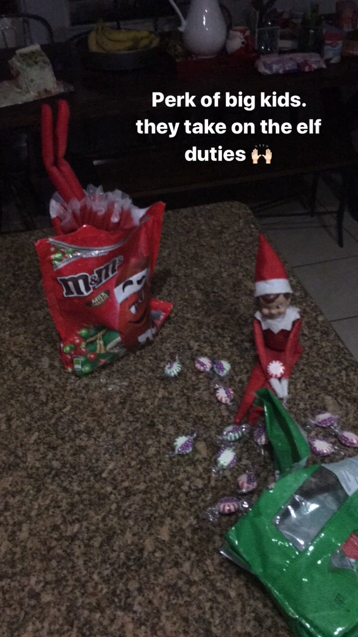We've shared with the big boys of all the lies and naturally gave them the responsibility of the elves. #delagating #winning