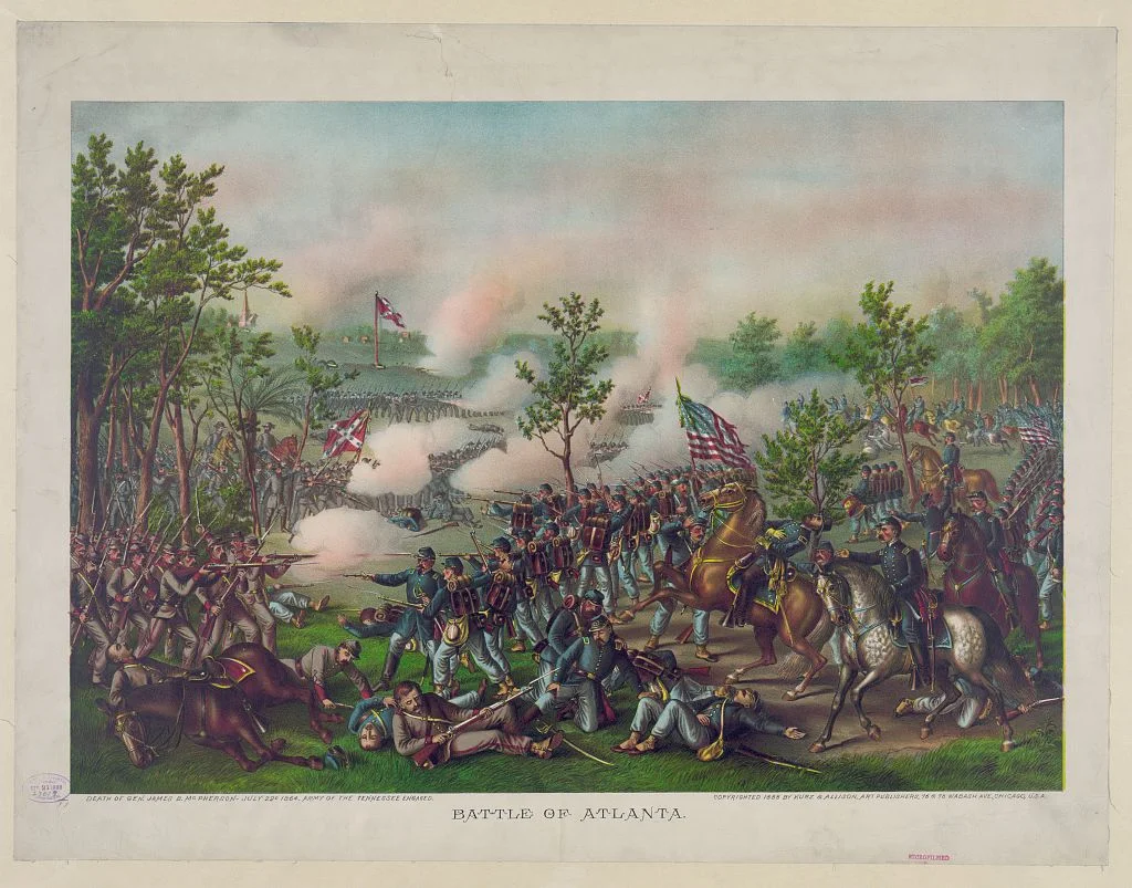 Battle of Atlanta by Kurz & Allison, ca. 1888. Courtesy of the Library of Congress.