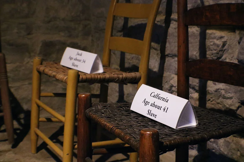 Jack and Calfurnia’s names were added to the collection of names in the Carter basement in October 2018. These names rest on chairs that represent the men, women, and children who took refuge in the basement during the Battle of Franklin. Thanks to Kristi’s research, we are now confident that Jack and Calfurnia were in the basement the night of November 30, 1864.