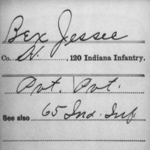 Pvt. Jesse Bex, Co. H, 120th IN Infantry, USA