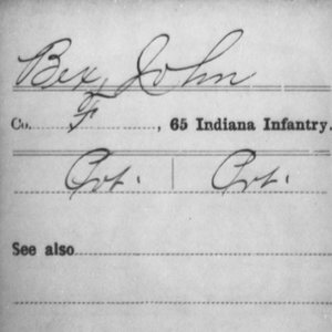 Pvt. John Bex, Co. F, 65th IN Infantry, USA