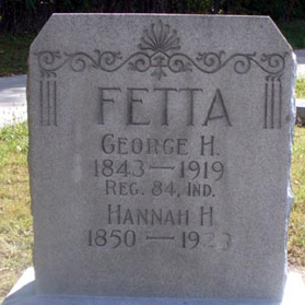 Pvt. George Fetta, Co. I, 84th IN Infantry, USA