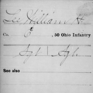 Sgt. William Lee, Co. E, 50th OH Infantry, USA