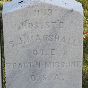 Pvt. Samuel J. Marshall, Hospital Steward, Co. E, 7 Battalion MS Infantry, CSA