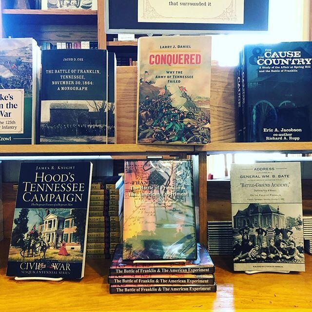 SPECIAL DISCOUNT: We are offering 25% off ALL MERCHANDISE in the gift shop at Carnton and Carter House through the end of May! Stop by for a tour and pick up a book, candle, t-shirt, or hat while you&rsquo;re here!