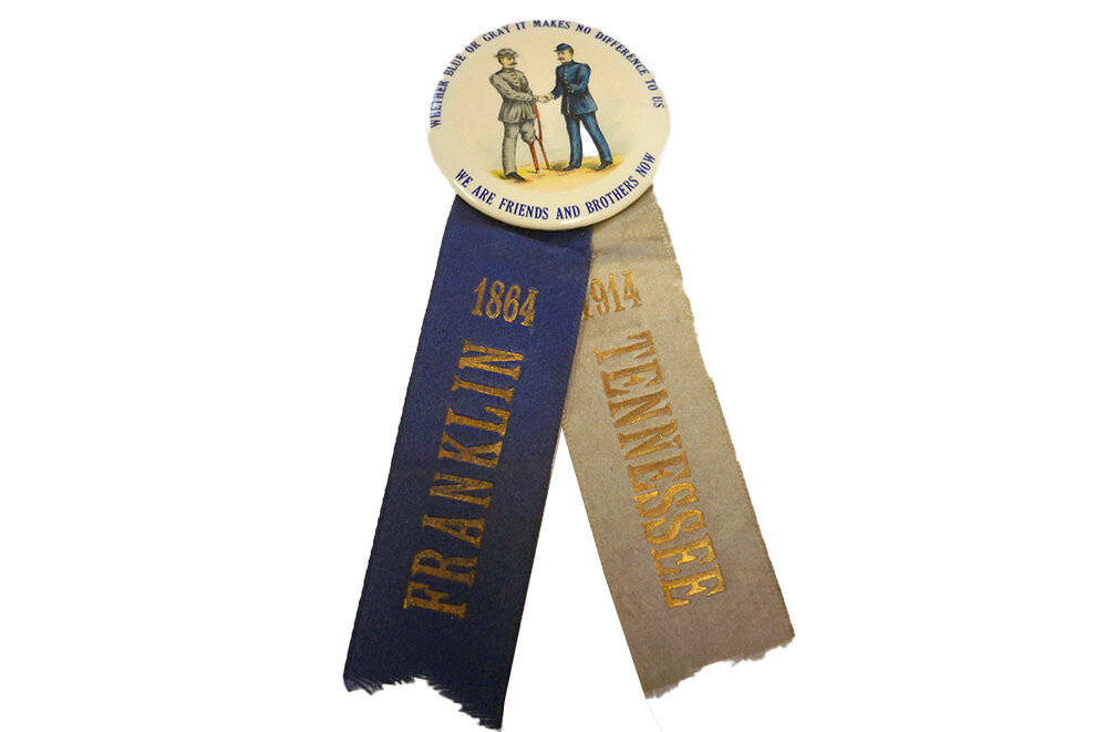 1914 Blue and Gray Franklin Reunion ribbon