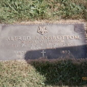 1st Sgt. Alfred Ransbottom, Co. K, 97th OH Infantry, USA