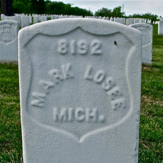 Pvt. Mark Losee, Co. D, 2nd MI Cavalry, USA