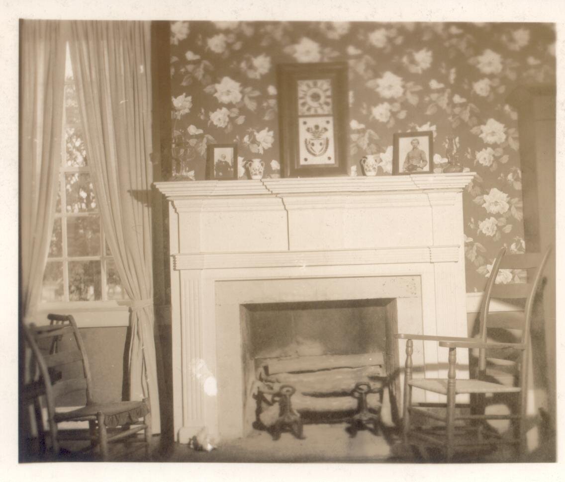 Carter House family room after initial restoration in the 1960s