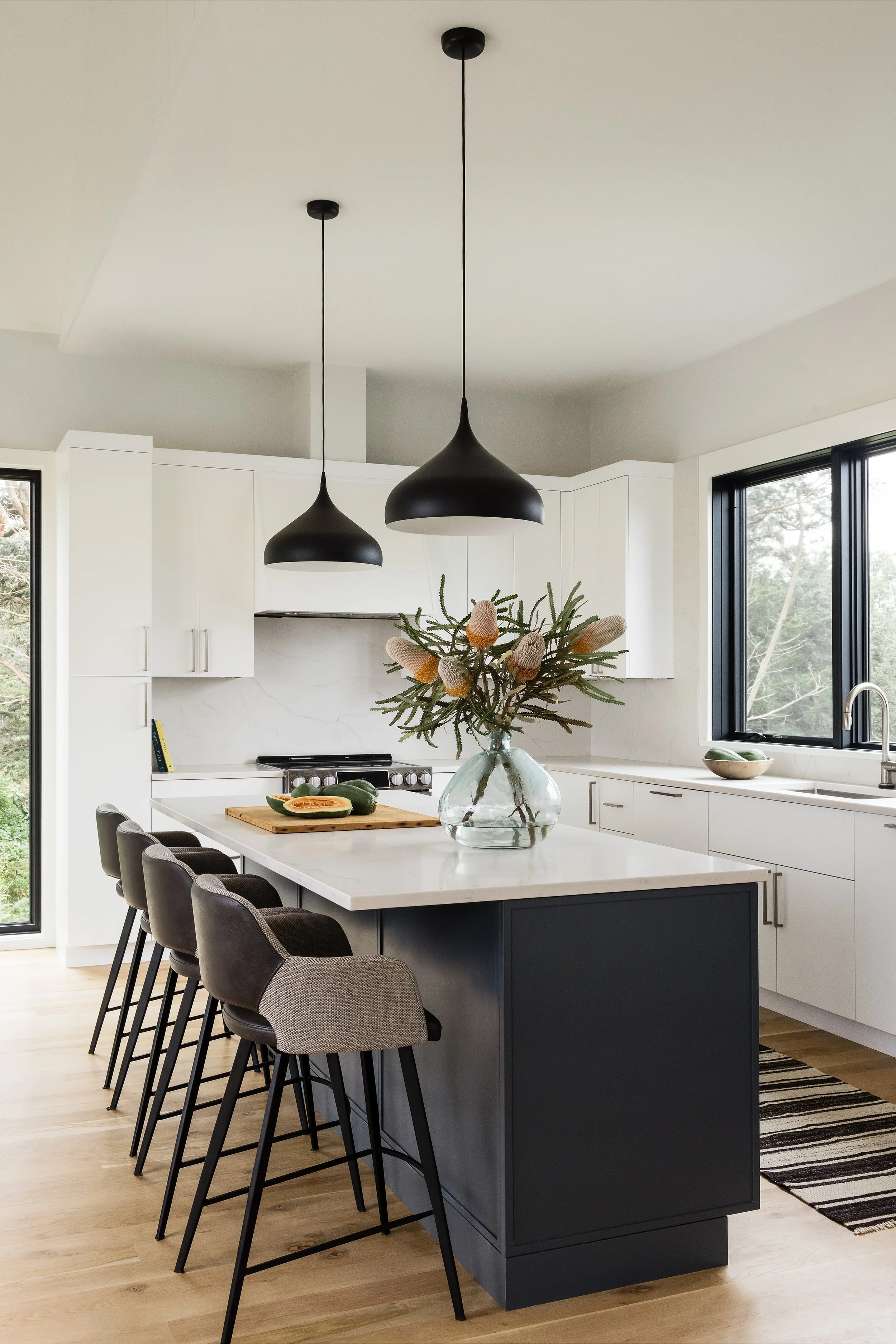 Cape Cod New Build

 

 A unique and special collaboration with a renowned architectural firm and builder, we brought this new build to life with intention and a slightly edgier beach vibe.  Joyelle West Photography 