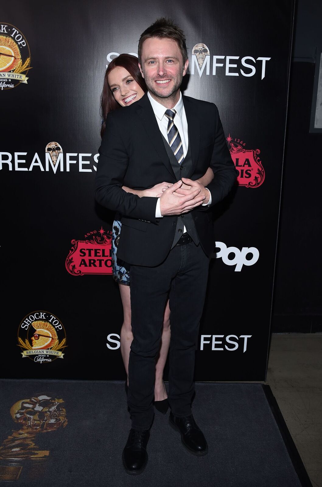 (L-R) - Lydia Hearst and Chris Hardwick