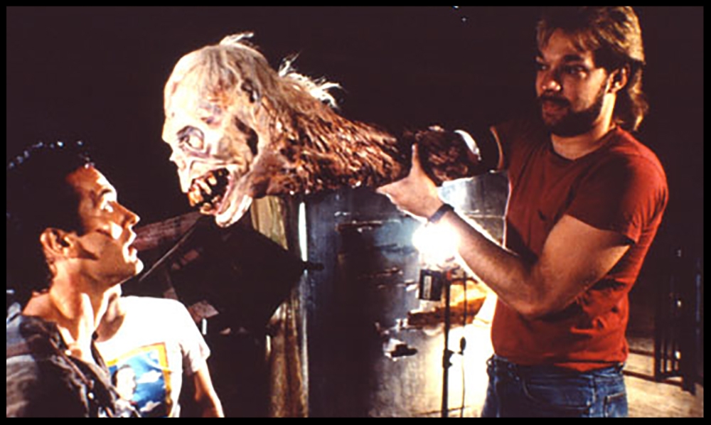 Greg Nicotero puppeters the Henrietta head in some of the film's final scenes