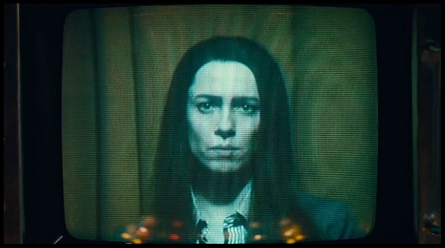 Christine's inner torment is unmistakably present in the expressive eyes of Rebecca Hall .