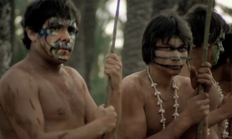 Wait, are we in the same tribe? I feel like our face paint is giving mixed messages…