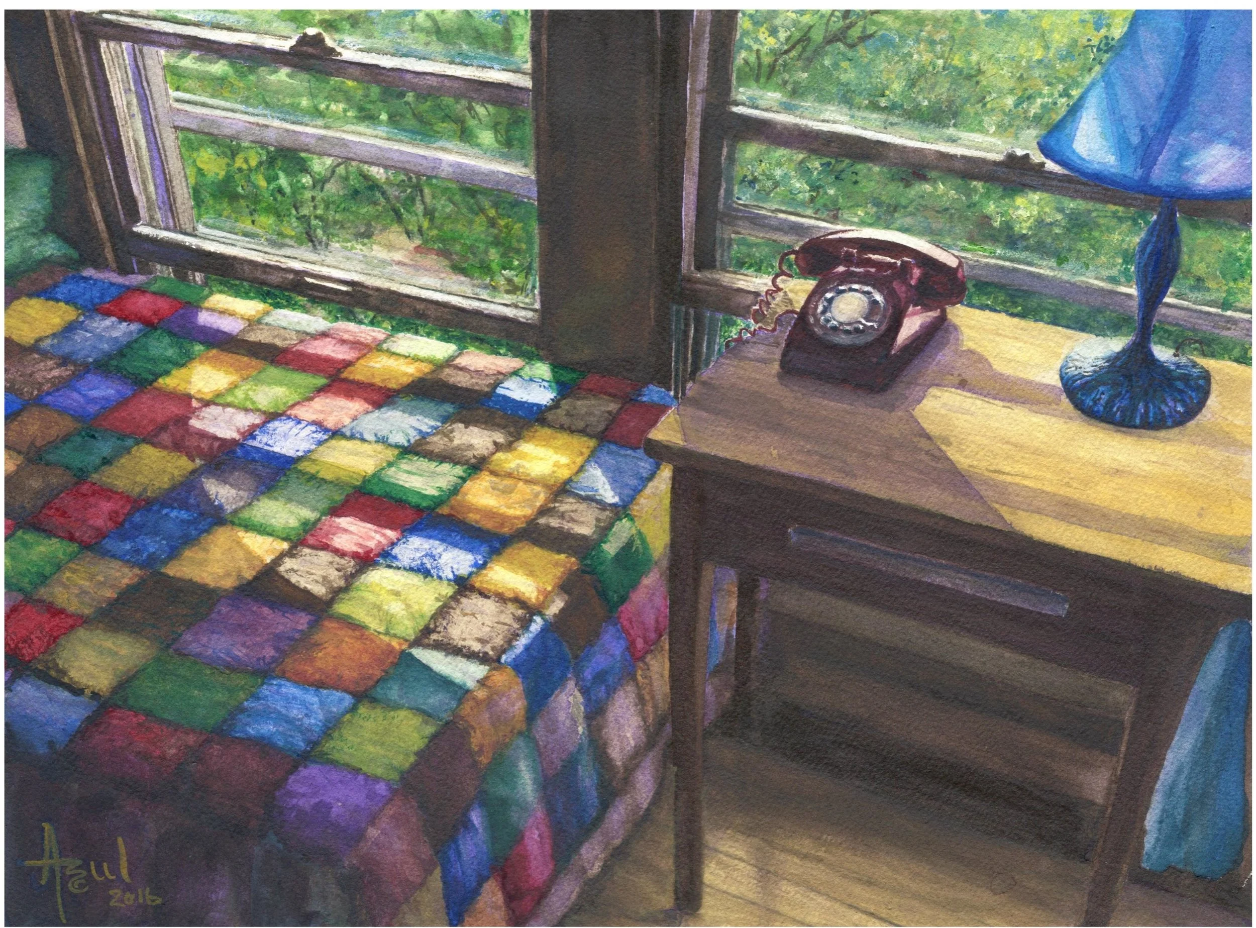 The Red Phone 10 x 14"