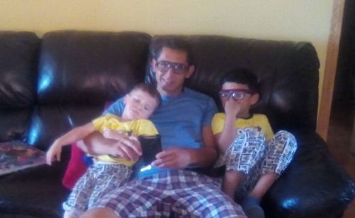 José with his sons