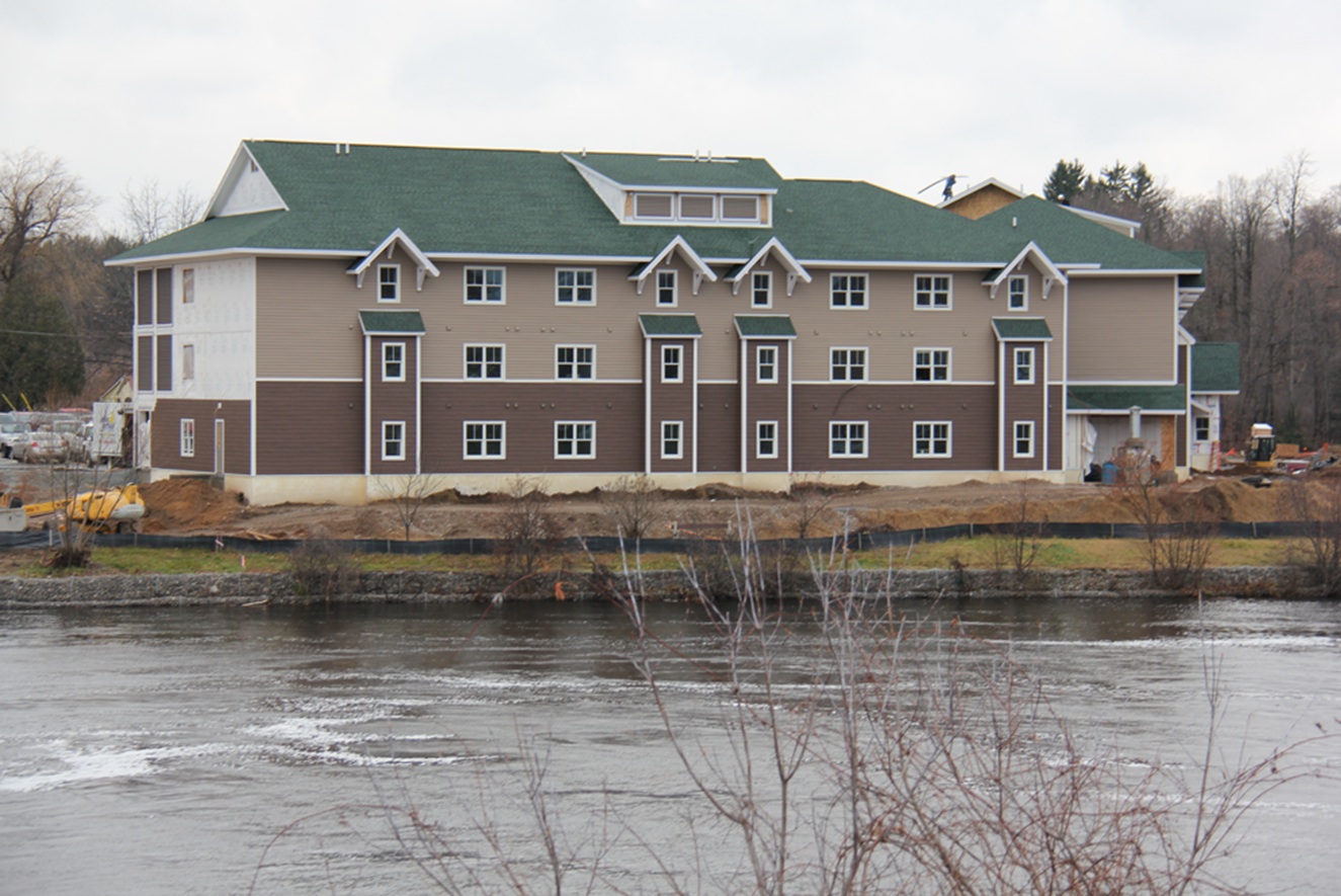 Cambray Terrace sits along the shores of the Oswegatchie River in Gouverneur. Many of the apartments will feature spectacular views of the river. (photos provided)