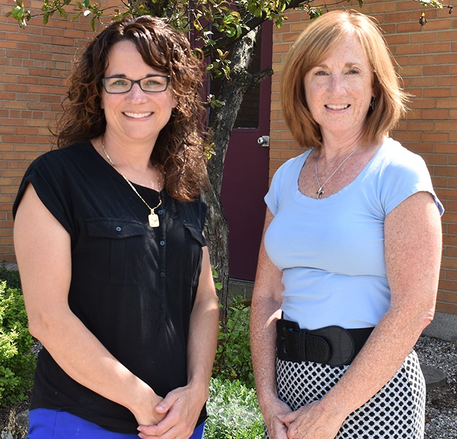 Clara Cummings (left) and Michele Lallier (right). (Photo by Jessyca Cardinell)