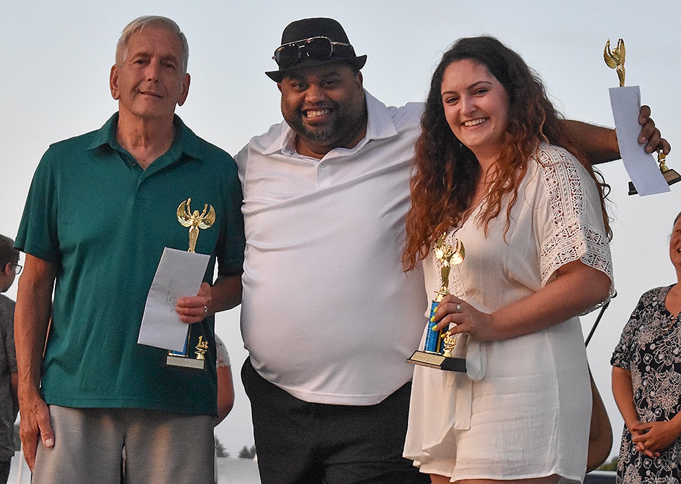   Talent show winners in the 17 years of age and over category (from left): Richard Fitzgerald, Samuel Roesnegilles, and Kaitlyn LaShomb. (Jessyca Cardinell photo)  