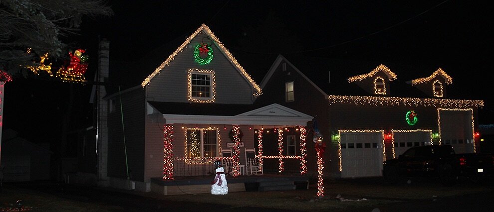    The Christmas display at the home of Rick and Erin Rotundo, 16 Graves St., Gouverneur. (Rachel Hunter photo)  